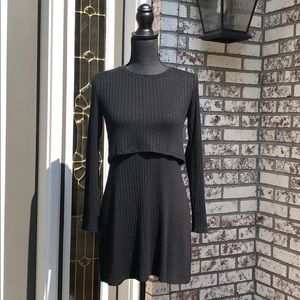 Abercrombie & Fitch Black Long Sleeve Dress
